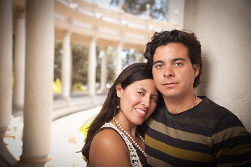 Image showing Happy Attractive Hispanic Couple At The Park