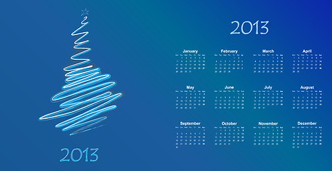 Image showing calendar to a new 2012 year