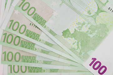 Image showing euro banknotes