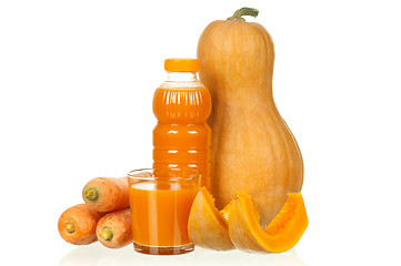 Image showing Carrot and pumpkin juice