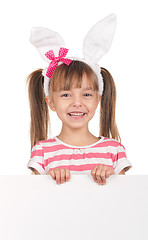 Image showing Girl with bunny ears