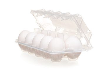 Image showing Eggs in box