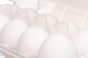 Image showing Eggs in box