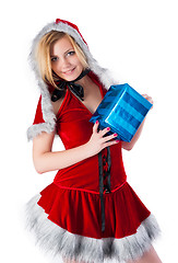 Image showing Beautiful and sexy christmas woman