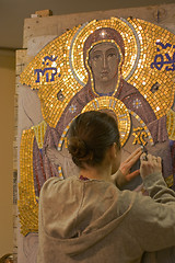 Image showing Artist of mosaic