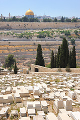 Image showing Graves on the Mount of Olives