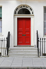 Image showing Red door