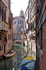 Image showing Venetian canal street