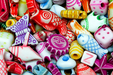 Image showing Beads colourful