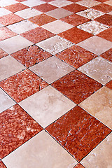 Image showing Medieval marble tiles
