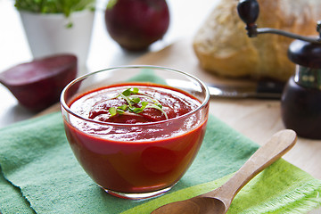 Image showing Beetroot soup