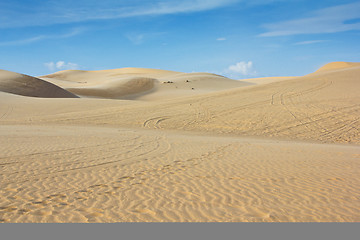 Image showing White sand dune in Mui Ne