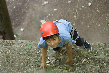 Image showing Young climber