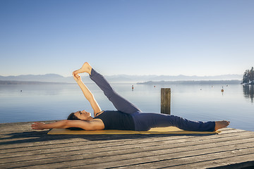 Image showing Supta Padangusthasana 2