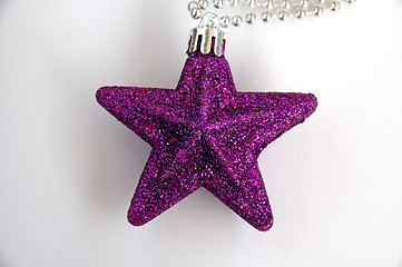 Image showing Purple christmas star