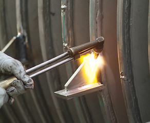 Image showing Welder at work