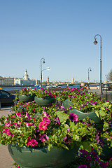Image showing Embankment of the Neva River in St. Petersburg. Russia.