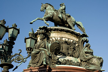 Image showing Monument A.Nevsky commander in St. Petersburg. Russia
