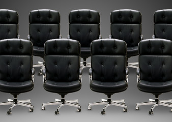 Image showing Black armchair