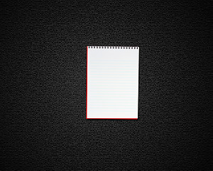 Image showing blank opened notebook