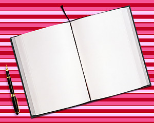 Image showing blank opened book