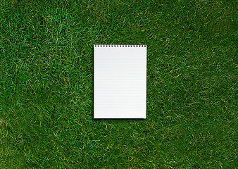 Image showing blank opened notebook