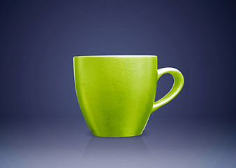 Image showing Green tea mug 
