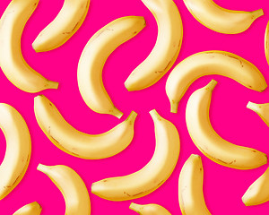 Image showing Seamless Fresh Bananas 