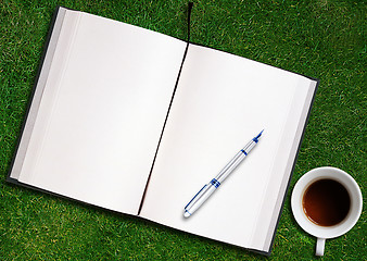 Image showing blank opened book