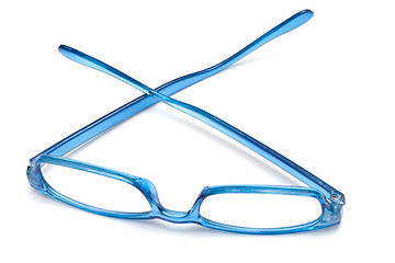 Image showing Beautiful blue glasses