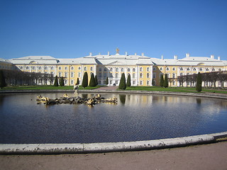 Image showing peterhof palace garden