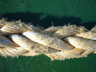 Image showing ship rope detail