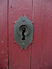 Image showing old icelandic key hole