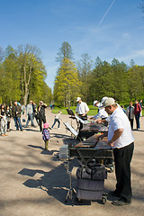 Image showing Cymbals Music in St. Petersburg Peterhof. Russia