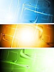 Image showing Colourful vector banners