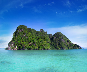 Image showing beach and tropical sea