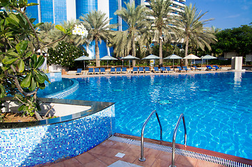 Image showing swimming pool in hotel