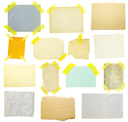 Image showing collection of old note paper