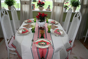 Image showing Beautiful dining table