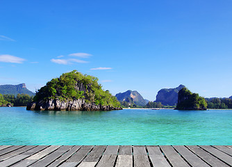 Image showing beach and tropical sea