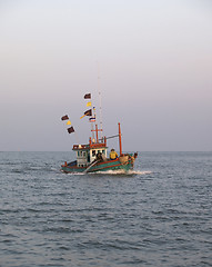 Image showing Fishing boat in the morning