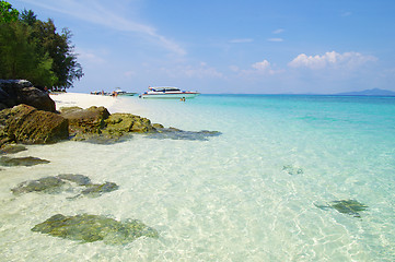 Image showing  beach and tropical sea