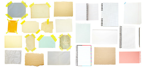 Image showing collection of old note paper