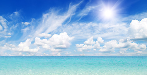 Image showing beach and tropical sea