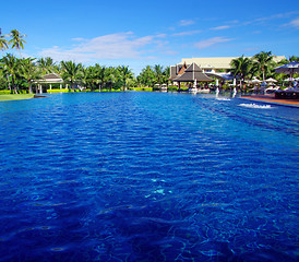 Image showing tropical swimming pool 
