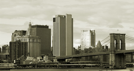 Image showing Manhattan in sepia