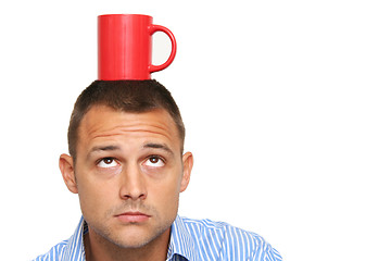 Image showing Man and Coffee Mug