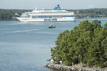 Image showing Cruise ship in Baltic sea