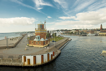 Image showing Helsinborg harbor