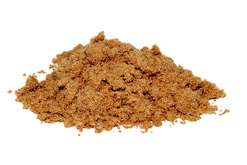 Image showing Pile of light brown soft sugar